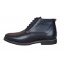 Ghete casual barbati, din piele naturala (imblanite) TOMAS, Negru, GKR20N